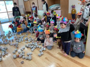 【保育棟】豆まきをしたよ